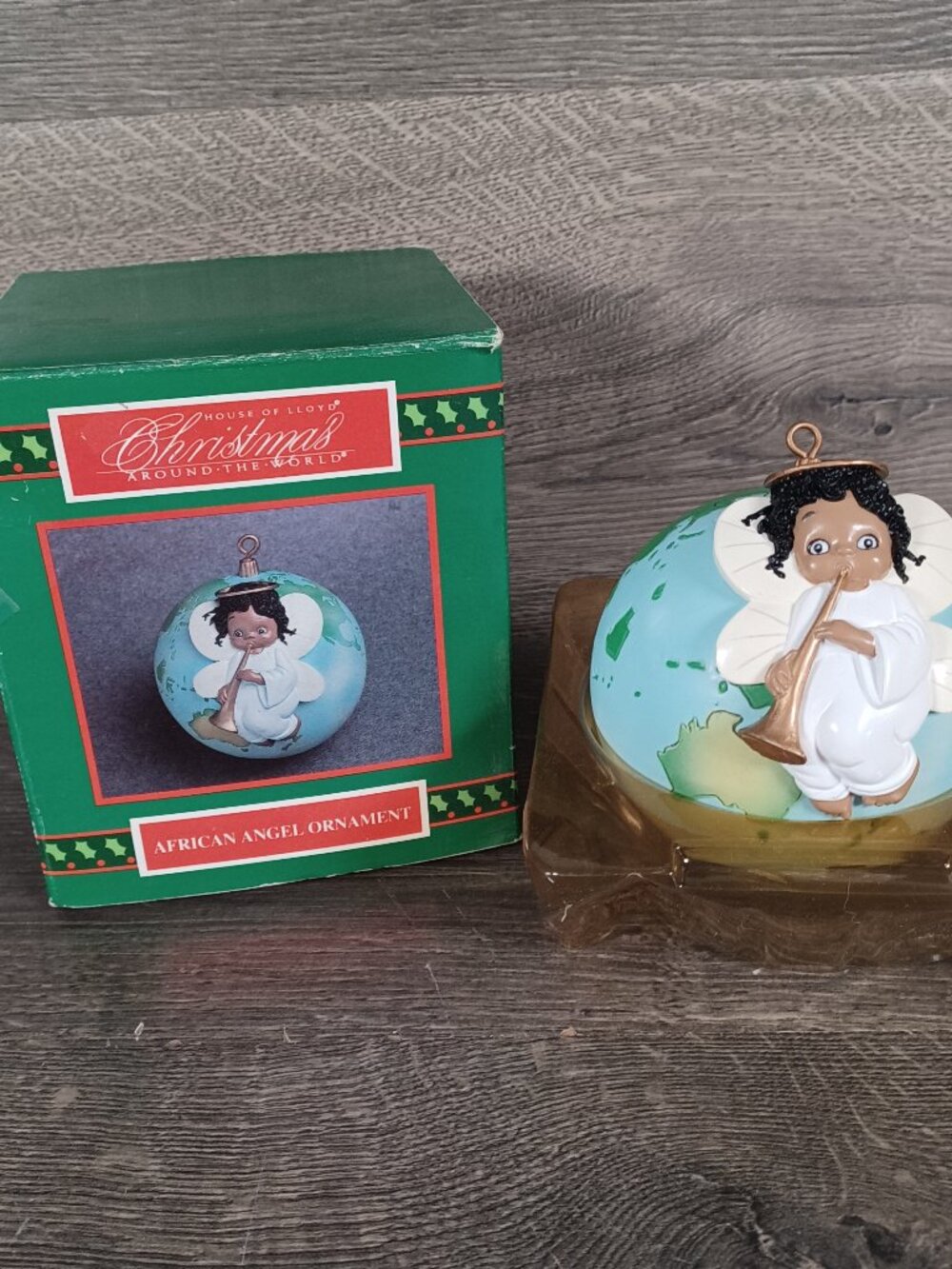 1993 House Of Lloyd Christmas Around The World African Angel Ornament